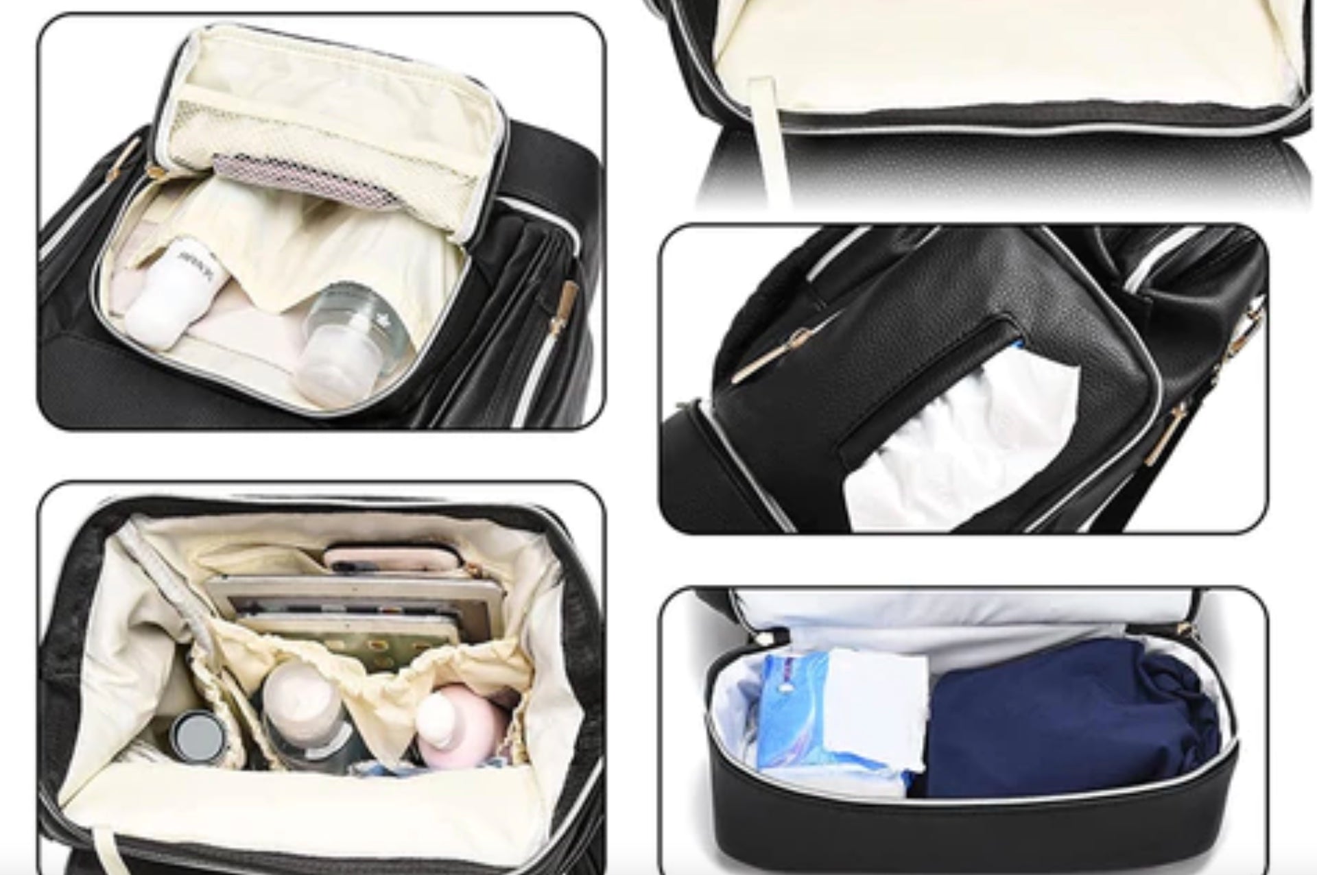 Tay Baby Product Of The Day: Leather Diaper Changing Bag Backpack With Changing Pad