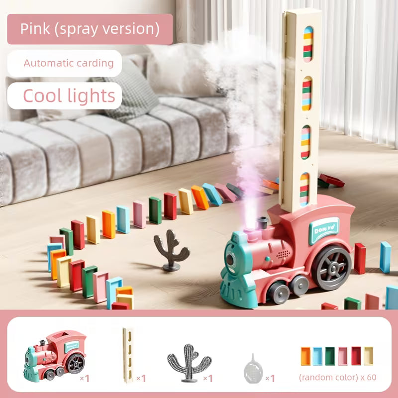 Rainbow Domino Set - Vibrant Building Blocks - Creative Stacking Board Game
