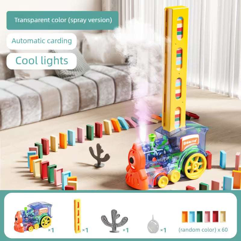 Rainbow Domino Set - Vibrant Building Blocks - Creative Stacking Board Game