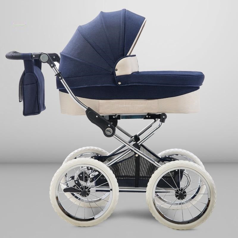 baby stroller expensive Two Way European Baby Stroller Luxury High Profile Trolley Baby Carriage