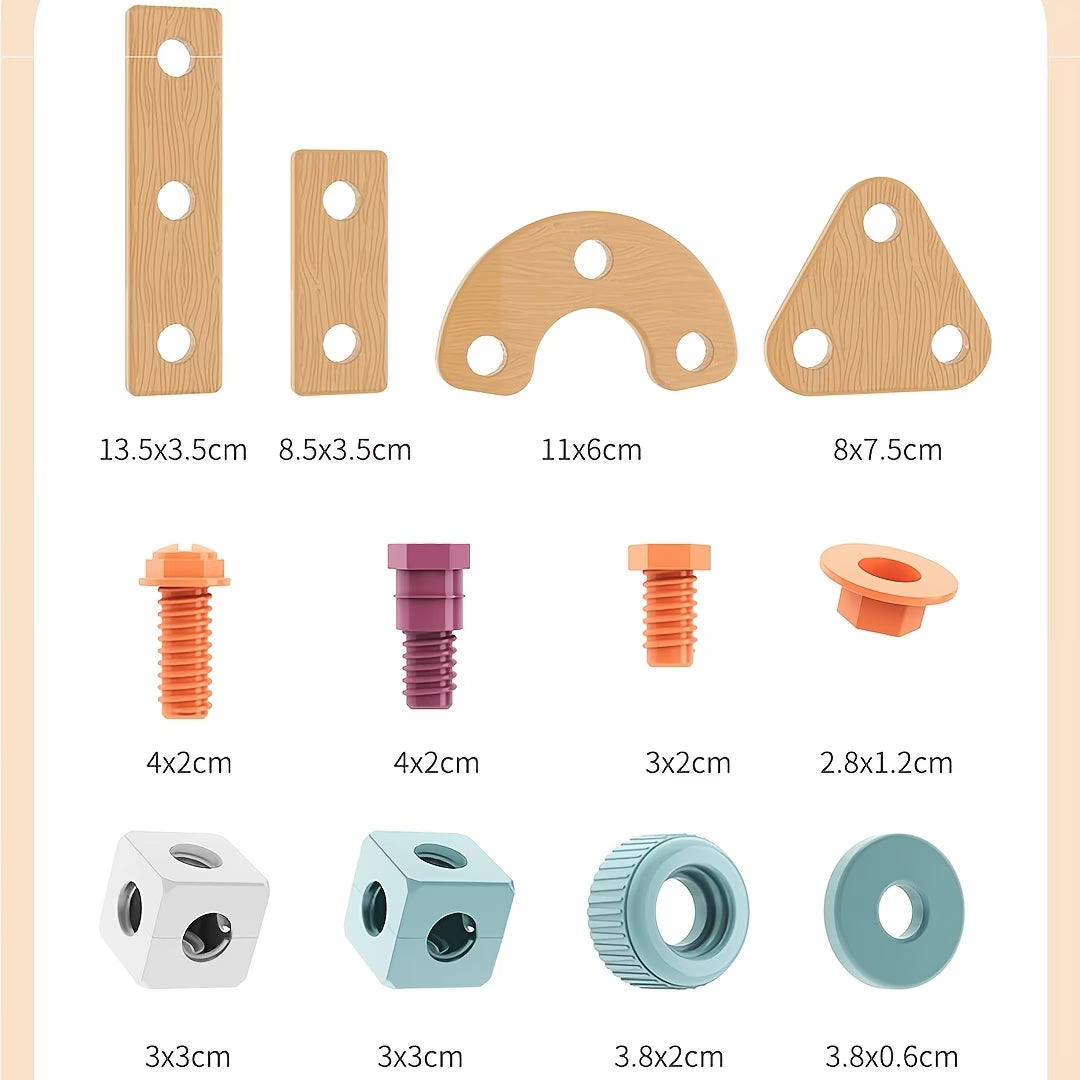 Kids' Disassembly Assembly Screw Toy DIY Puzzle Set