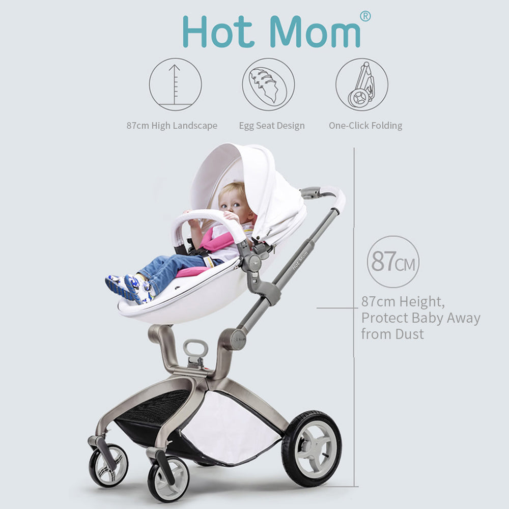 Hot Mom High Landscape 3 in 1 Baby Pushchair Stroller With Car Seat