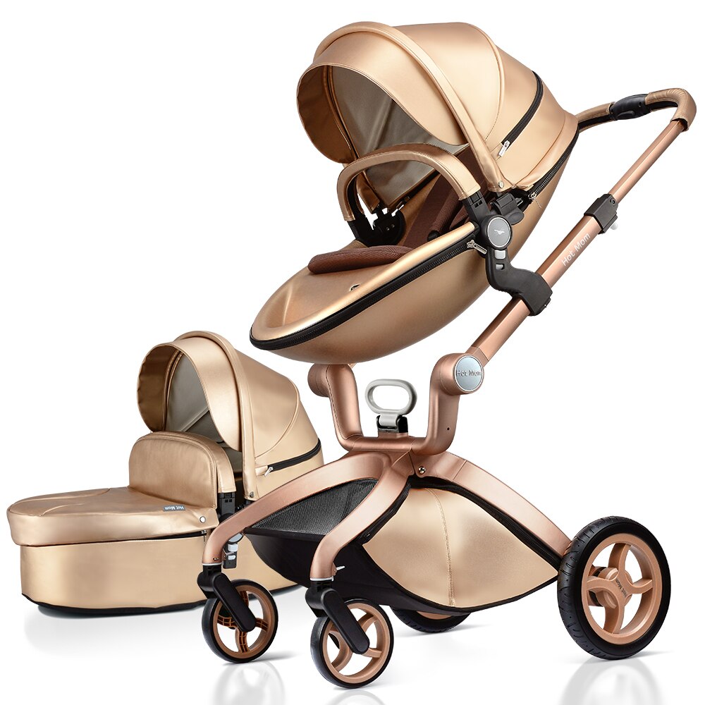 Hot Mom High Landscape 3 in 1 Baby Pushchair Stroller With Car Seat