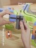DIY Magnetic Race Car Track Set - Flexible Building Kit with Electric Train & Traffic Signs