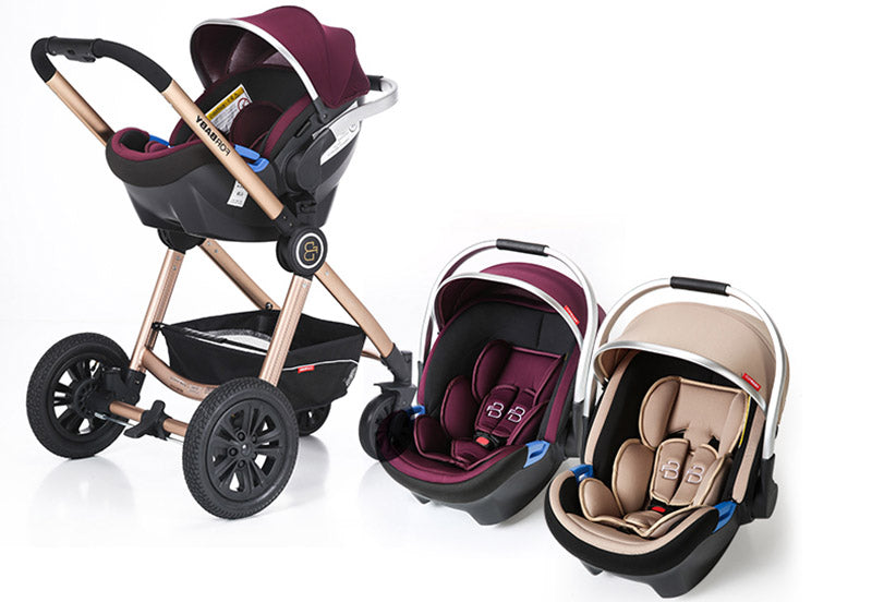 For Baby Brand Luxury 3-in-1 Baby Stroller With Baby Carriage