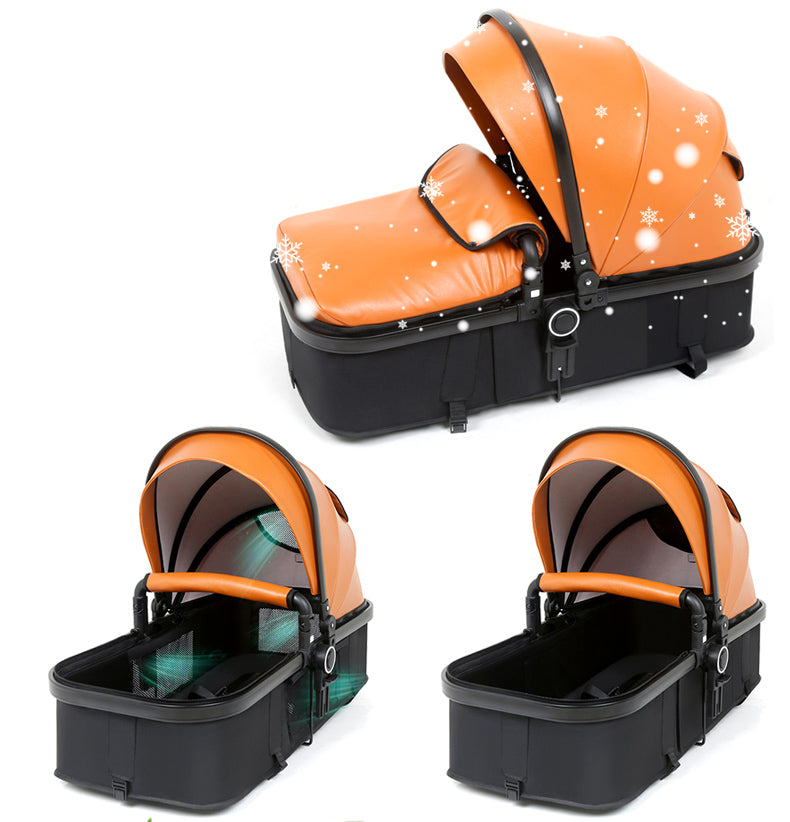 Belecoo Brand Luxus Kinderwagen 3 in 1 Reisesystem mit Kindersitz