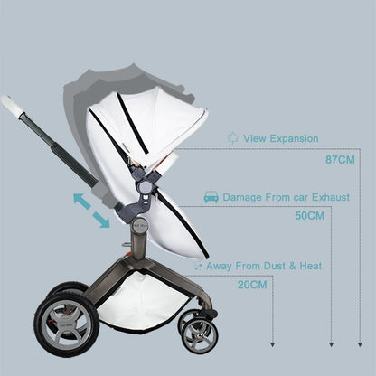 Hot Mom Brand Leder Kinderwagen Reisesystem und Stubenwagen Combo