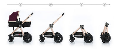 For Baby Brand Luxury 3-in-1 Baby Stroller With Baby Carriage
