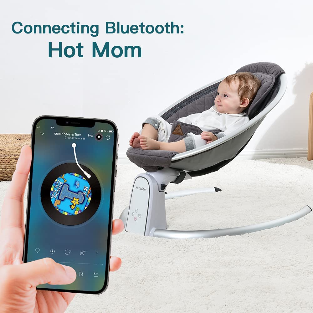 Hot Mom Bluetooth Electric Baby Swing para recién nacido 