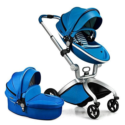 Hot Mom Brand Leder Kinderwagen Reisesystem und Stubenwagen Combo