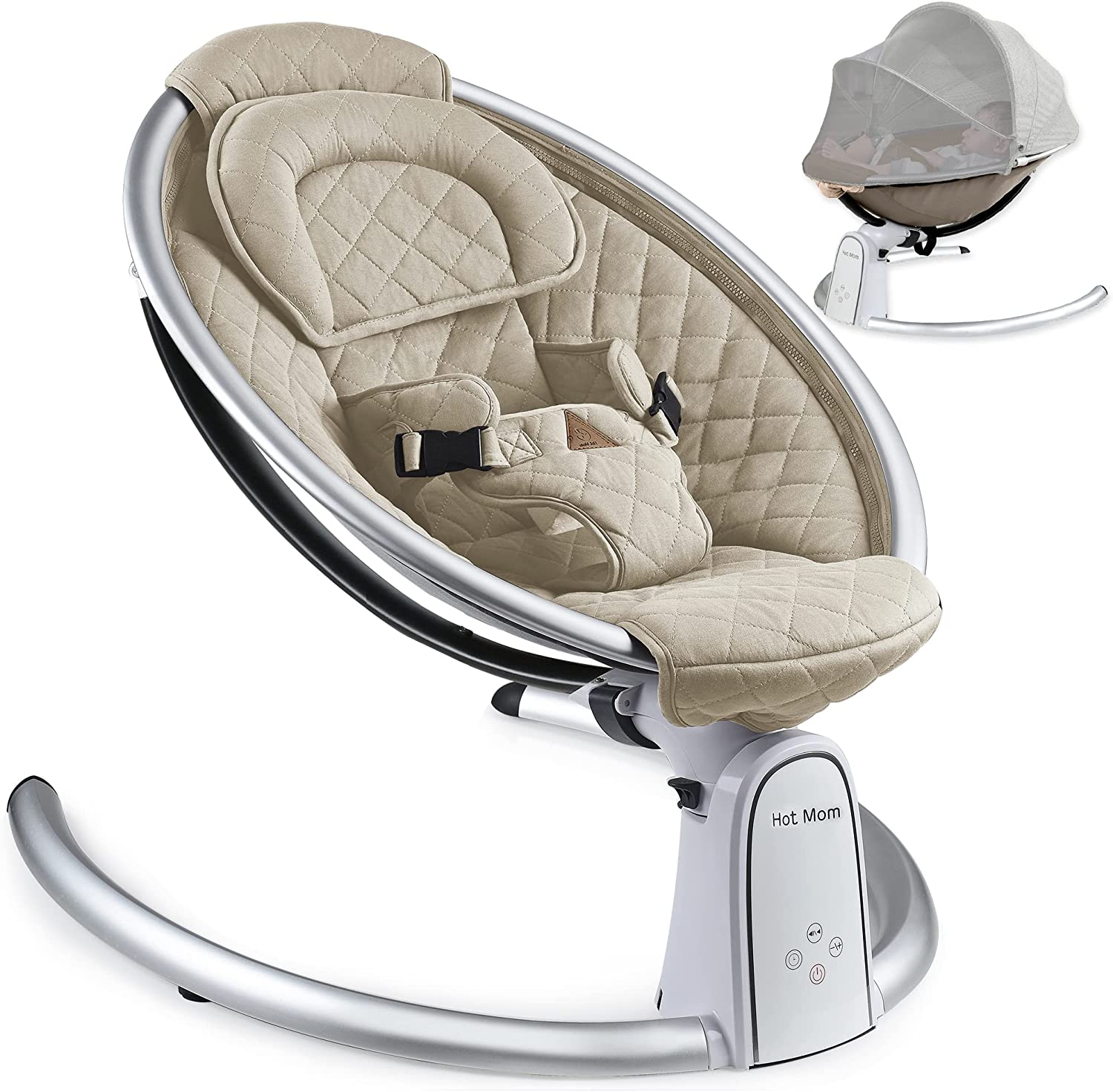 Hot Mom Bluetooth Electric Baby Swing para recién nacido 