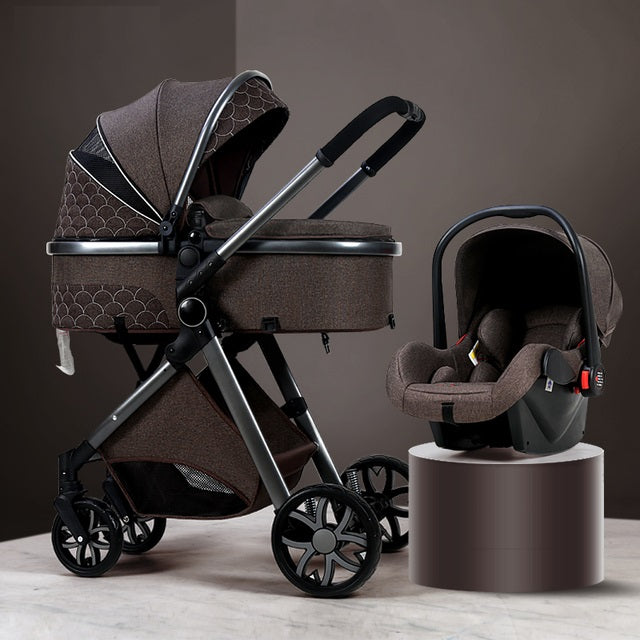 Bolina Lightweight 3 in 1 Luxury Baby Stroller With Car Seat