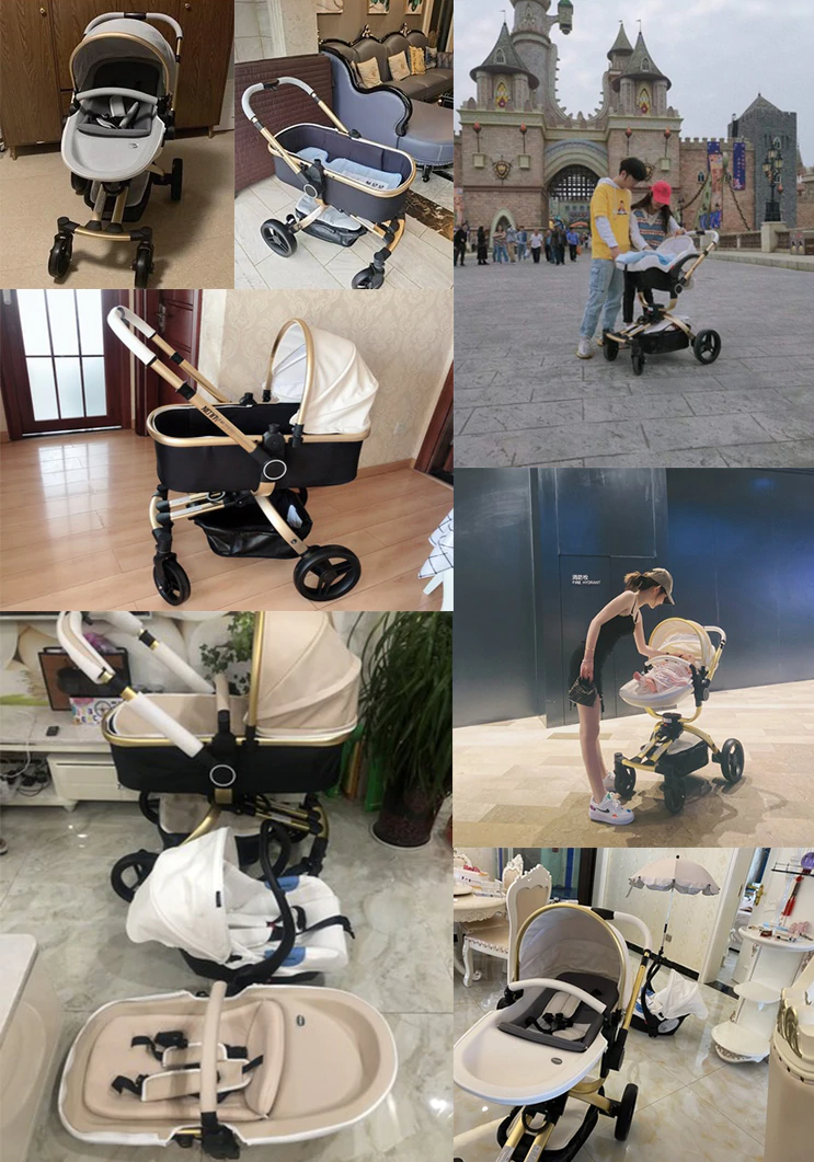 Max Of Aulon Baby Stroller 360 Degree Rotating 3-in-1 Modern Baby Carriage With Car Seat Capsule