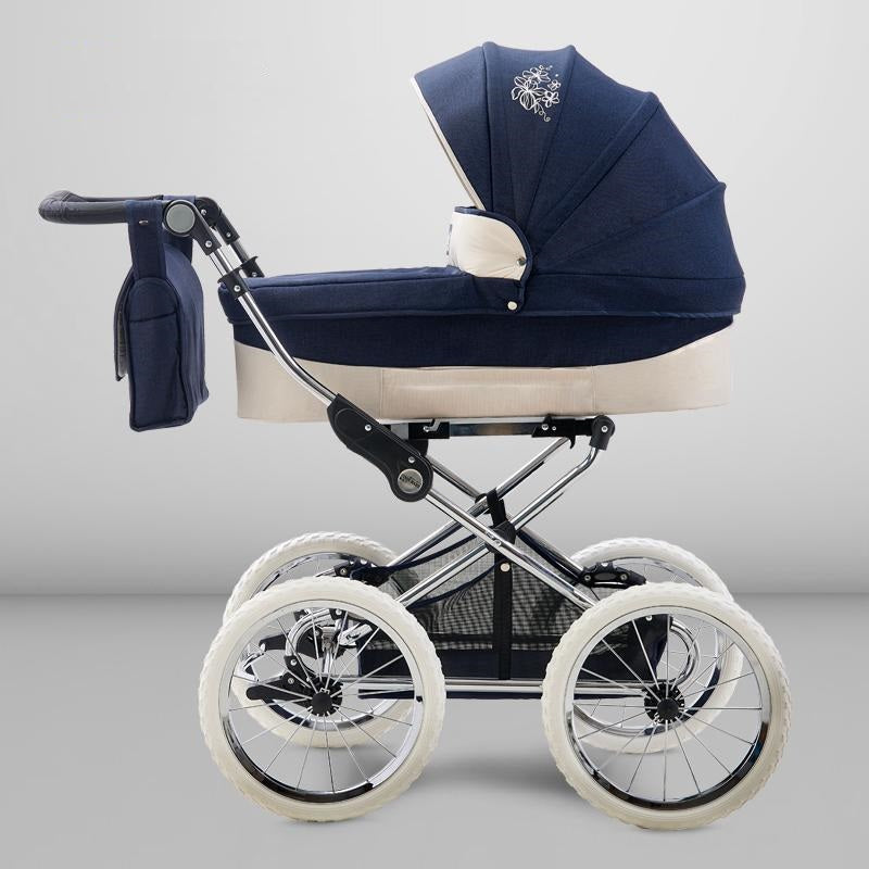 Two Way European Baby Stroller Luxury High Profile Trolley Baby Carriage