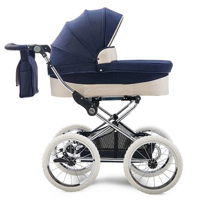 Two Way European Baby Stroller Luxury High Profile Trolley Baby Carriage