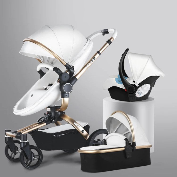 Max Of Aulon Baby Stroller 360 Degree Rotating 3-in-1 Modern Baby Carriage With Car Seat Capsule