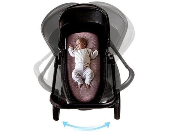 Baby Stroller 3 In 1 With Car Seat High View Pram For Newborns Folding 360 Degree Rotation - Stroller