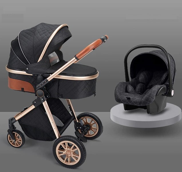 Bolina Lightweight 3 in 1 Luxury Baby Stroller With Car Seat