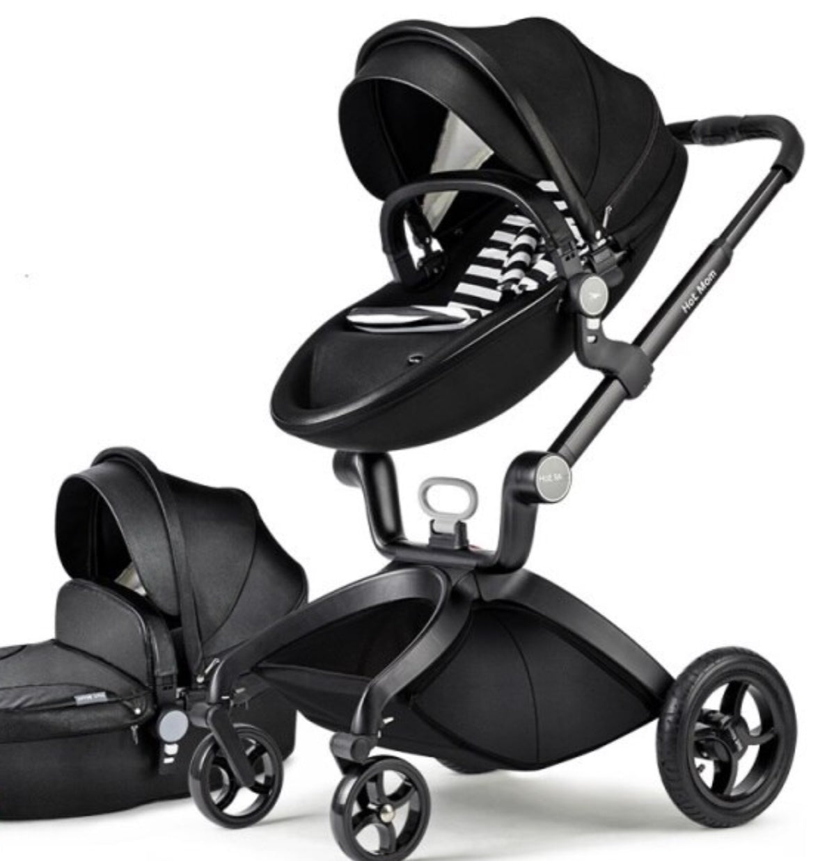 Poussette 2 en 1 pour bébé de luxe Hot Mom