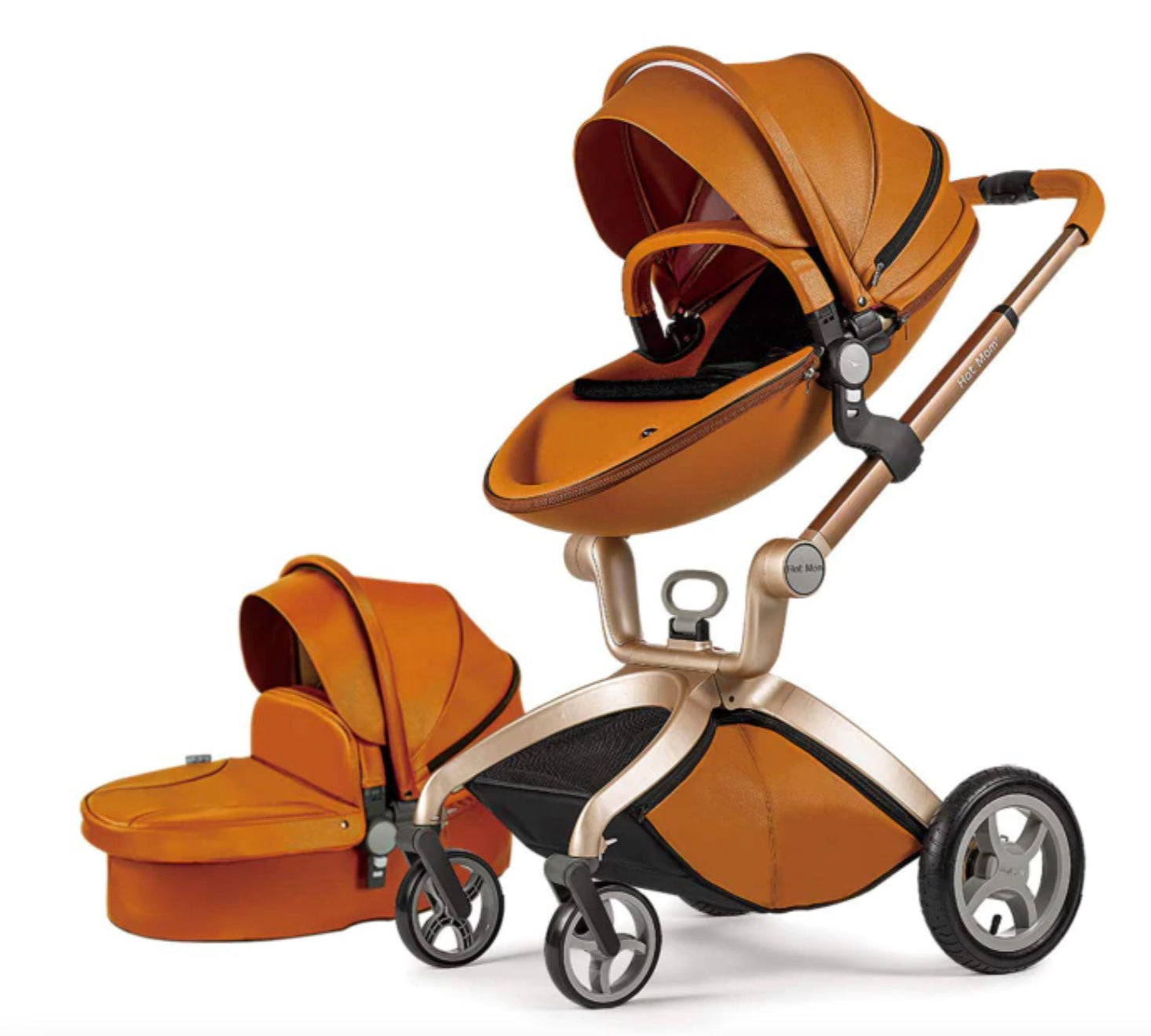 Poussette 2 en 1 pour bébé de luxe Hot Mom