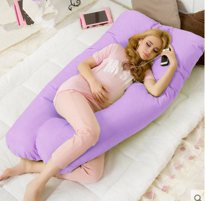 Almohada grande en forma de U de algodón para mujeres embarazadas